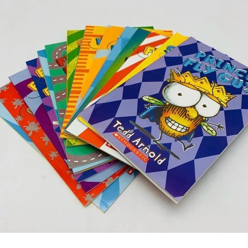 15 Books/Set Usborne Fly Guy Series Picture Books, Classic English Storybooks, Fun Early Reading Books for Kids and Toddlers