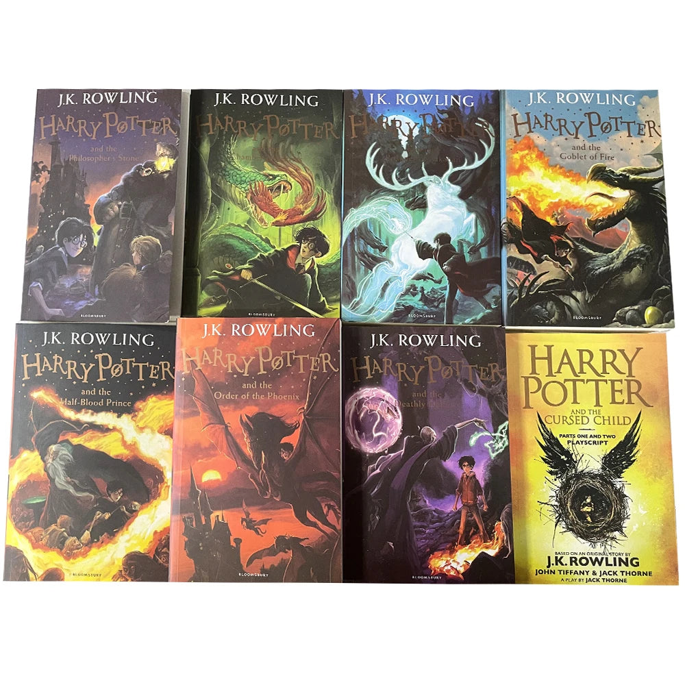 Famous Classic English Stories 8-Book Set, Kids Educational Reading Library, Early Learning English Novels & Ideal Gift for Children