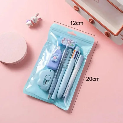 7-in-1 Stationery Set, Back to School & Birthday Gift, Including Pencils, Eraser, Correction Tape, Ideal School Prize for Kids & Office Use