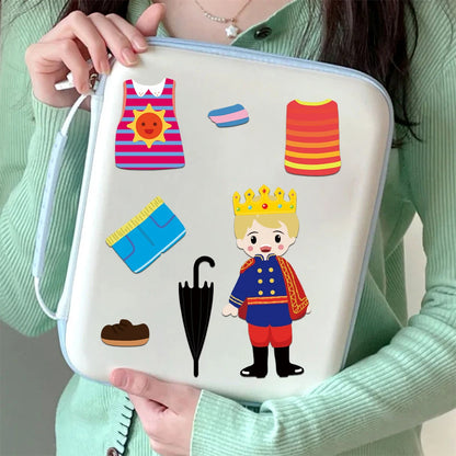 8/16/32PCS Funny Kids Dress-Up Puzzle Stickers, Cute Cartoon Creative DIY Stickers, Waterproof Decorative Stickers for Children’s Puzzle Activities