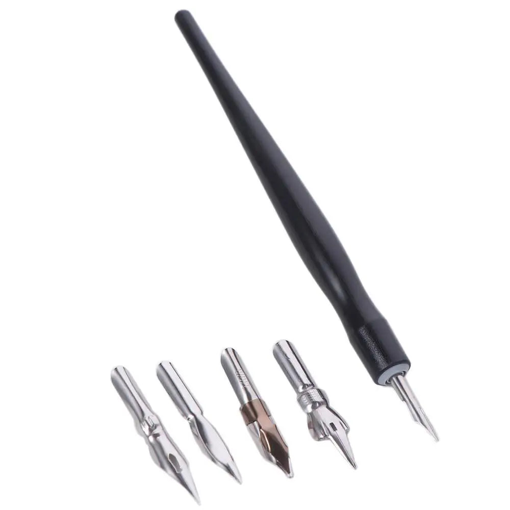 Anti-Leak & Anti-Scrub Panel Line Pen, Convenient Infiltration Pen, Plastic Modeling Tool with 5 Nibs