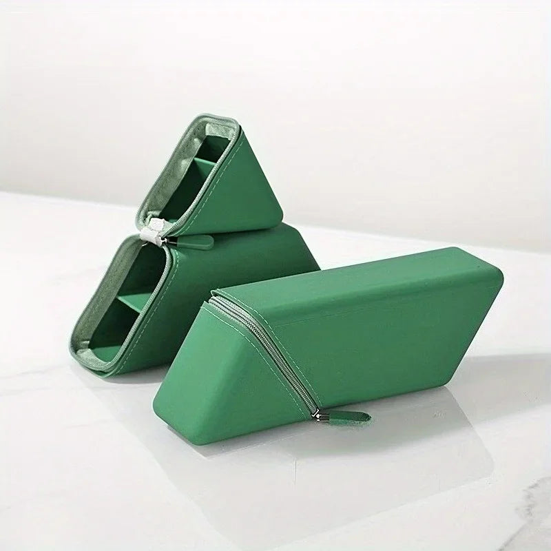 Stylish Silicone Pen Holder - Foldable Desktop Organizer for Office and Study, Multi-Function Stationery Cup, Ideal Gift for Students