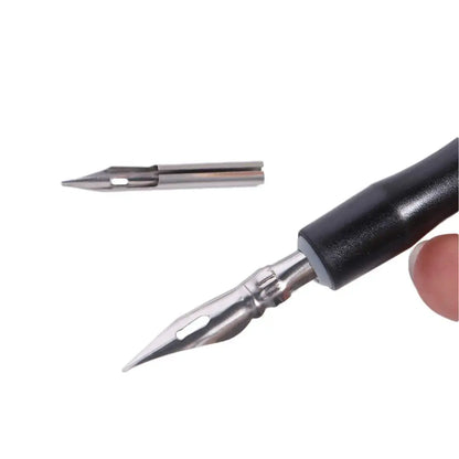 Anti-Leak & Anti-Scrub Panel Line Pen, Convenient Infiltration Pen, Plastic Modeling Tool with 5 Nibs