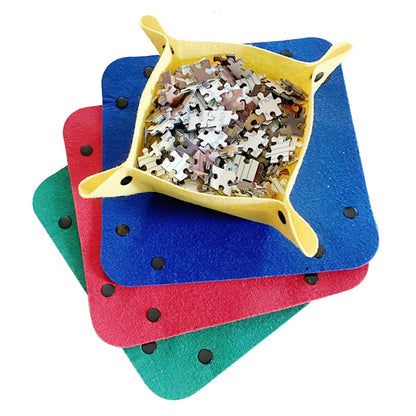 Puzzle Storage Mat for Kids, Multi‑Size Puzzle Blanket with Carry Bag, Portable Parent‑Child Early Educational Toy & Perfect Gift