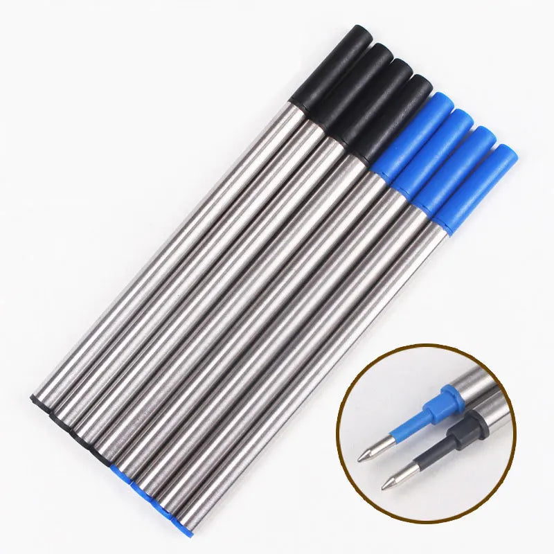 High-Quality Stainless Steel Ballpoint Pen, Business Signature Pen, Refillable Design, Ideal Stationery for Office & School Use