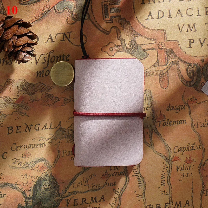 32 Sheets Ultra-Small Mini Notebook, Cute & Portable, Refillable Loose-Leaf Design, Premium Hand Account Notepad Stationery