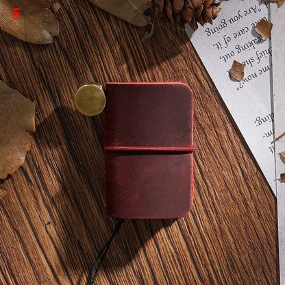 32 Sheets Ultra-Small Mini Notebook, Cute & Portable, Refillable Loose-Leaf Design, Premium Hand Account Notepad Stationery