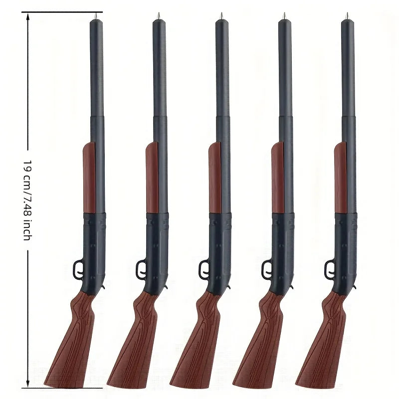 5 Pcs Unique Design Gun-Shaped Ballpoint Pen, Smooth Writing Fun Pen, Novelty Writing Instrument, Stylish & Cool Stationery for Office & Daily Use