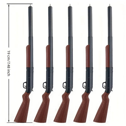 5 Pcs Unique Design Gun-Shaped Ballpoint Pen, Smooth Writing Fun Pen, Novelty Writing Instrument, Stylish & Cool Stationery for Office & Daily Use