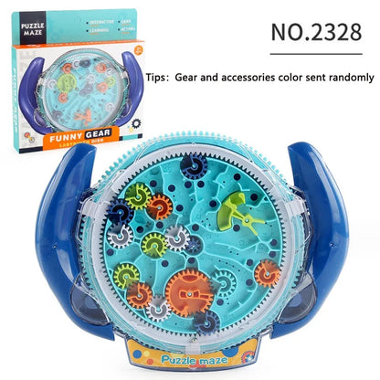 3D Creative Maze Puzzle Magic Transparent Speed Cube, Rolling Ball Magic UFO Maze Toy for Kids, Perfect Stress Reliever & Educational Game