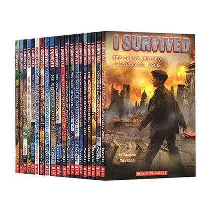22-Book I Survived Collection, Kids’ English Reading Books, Disaster & Historical Survival Novels, Chapter Books for Children