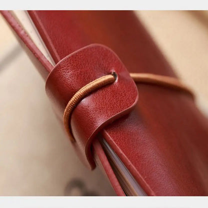 Portable Leather Notebook, Writing Notepad & Diary Journal, Ideal Travel Journal & Daily Organizer, Perfect Stationery for School & Office Use