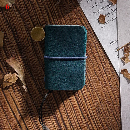 32 Sheets Ultra-Small Mini Notebook, Cute & Portable, Refillable Loose-Leaf Design, Premium Hand Account Notepad Stationery