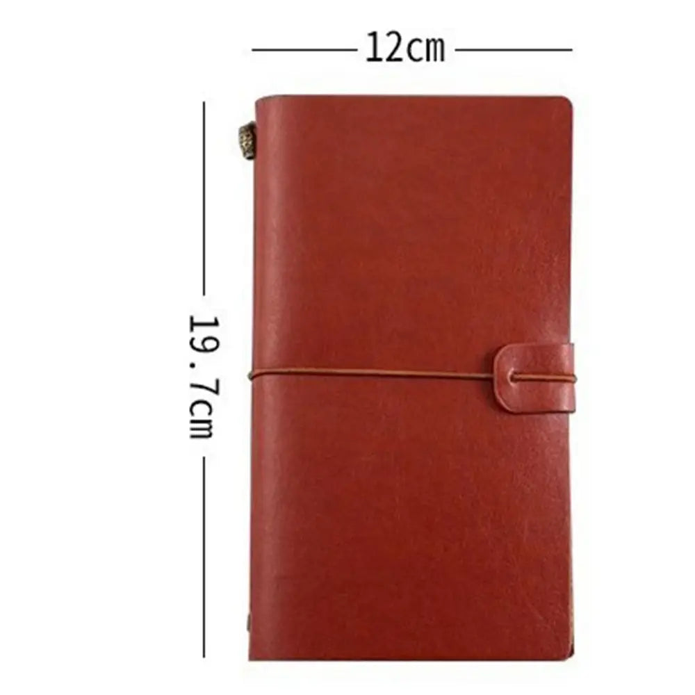 Portable Leather Notebook, Writing Notepad & Diary Journal, Ideal Travel Journal & Daily Organizer, Perfect Stationery for School & Office Use
