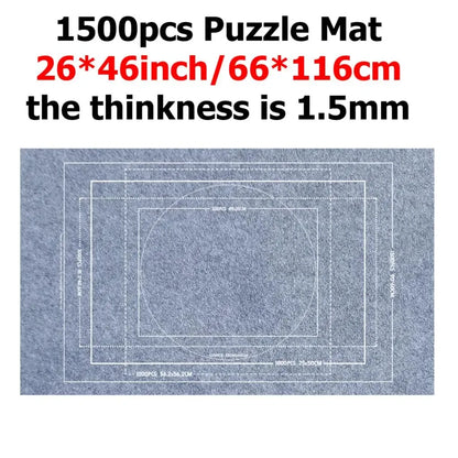 Puzzle Storage Mat for Kids, Multi‑Size Puzzle Blanket with Carry Bag, Portable Parent‑Child Early Educational Toy & Perfect Gift