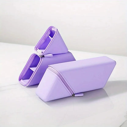 Stylish Silicone Pen Holder - Foldable Desktop Organizer for Office and Study, Multi-Function Stationery Cup, Ideal Gift for Students