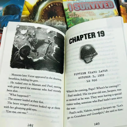 22-Book I Survived Collection, Kids’ English Reading Books, Disaster & Historical Survival Novels, Chapter Books for Children