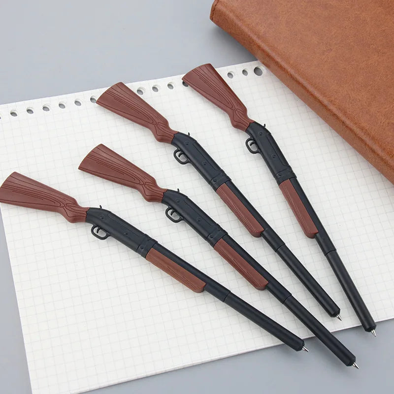 5 Pcs Unique Design Gun-Shaped Ballpoint Pen, Smooth Writing Fun Pen, Novelty Writing Instrument, Stylish & Cool Stationery for Office & Daily Use
