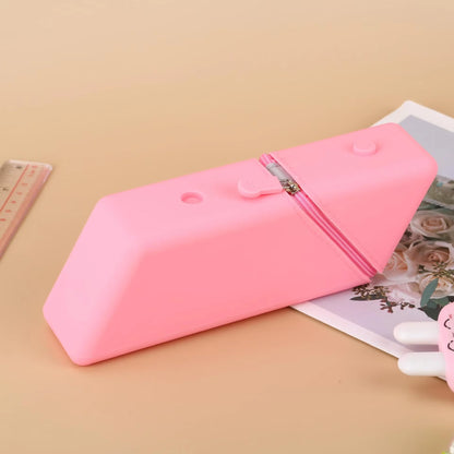 Stylish Silicone Pen Holder - Foldable Desktop Organizer for Office and Study, Multi-Function Stationery Cup, Ideal Gift for Students