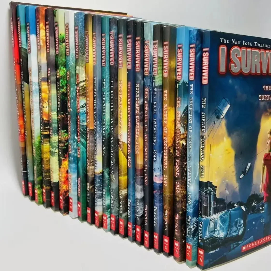 22-Book I Survived Collection, Kids’ English Reading Books, Disaster & Historical Survival Novels, Chapter Books for Children