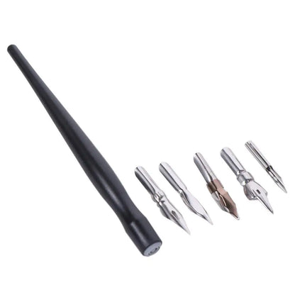 Anti-Leak & Anti-Scrub Panel Line Pen, Convenient Infiltration Pen, Plastic Modeling Tool with 5 Nibs