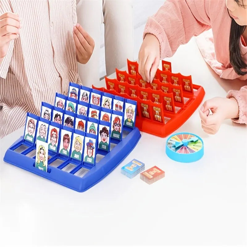 Guess Who I Am Puzzle Game – Interactive Two-Player Portable Tray Board Game, Perfect for Kids