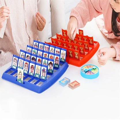 Guess Who I Am Puzzle Game – Interactive Two-Player Portable Tray Board Game, Perfect for Kids