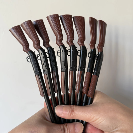5 Pcs Unique Design Gun-Shaped Ballpoint Pen, Smooth Writing Fun Pen, Novelty Writing Instrument, Stylish & Cool Stationery for Office & Daily Use