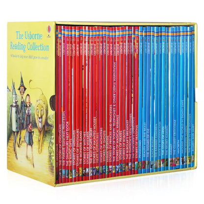 50 Books/Set Usborne My First Reading Library, English Picture Books, Early Vocabulary Learning & Reading Gift for Young Kids