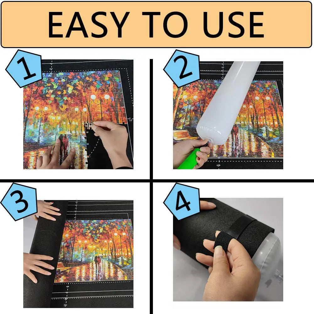 Puzzle Storage Mat for Kids, Multi‑Size Puzzle Blanket with Carry Bag, Portable Parent‑Child Early Educational Toy & Perfect Gift
