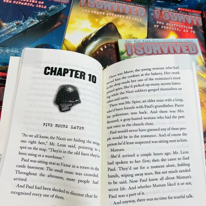 22-Book I Survived Collection, Kids’ English Reading Books, Disaster & Historical Survival Novels, Chapter Books for Children