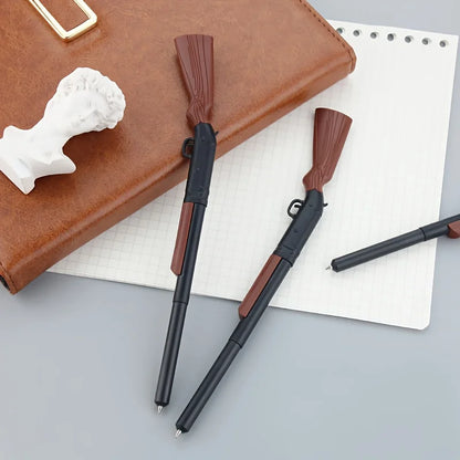 5 Pcs Unique Design Gun-Shaped Ballpoint Pen, Smooth Writing Fun Pen, Novelty Writing Instrument, Stylish & Cool Stationery for Office & Daily Use