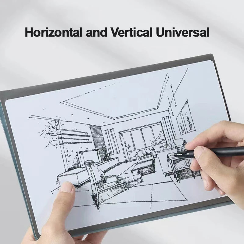 A5 Erasable Whiteboard Notebook, Leather Cover Portable Draft Notebook, Reusable Writing Board Desktop Memo Pad