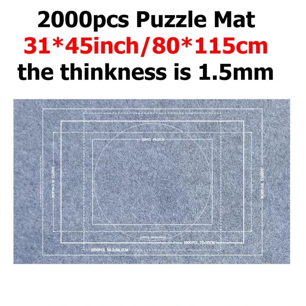 Puzzle Storage Mat for Kids, Multi‑Size Puzzle Blanket with Carry Bag, Portable Parent‑Child Early Educational Toy & Perfect Gift