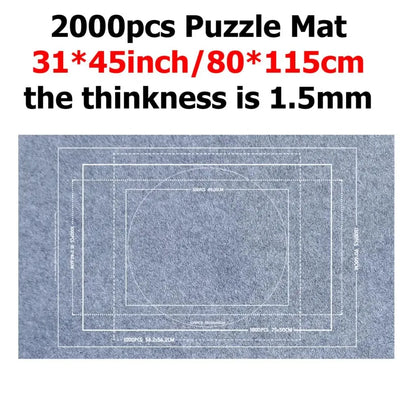 Puzzle Storage Mat for Kids, Multi‑Size Puzzle Blanket with Carry Bag, Portable Parent‑Child Early Educational Toy & Perfect Gift