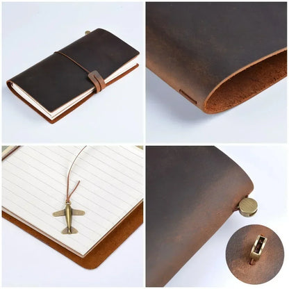 Moterm Bestselling 100% Genuine Leather Notebook, Handmade Vintage Cowhide Diary Journal, Sketchbook & Planner, TN Travel Notebook Cover