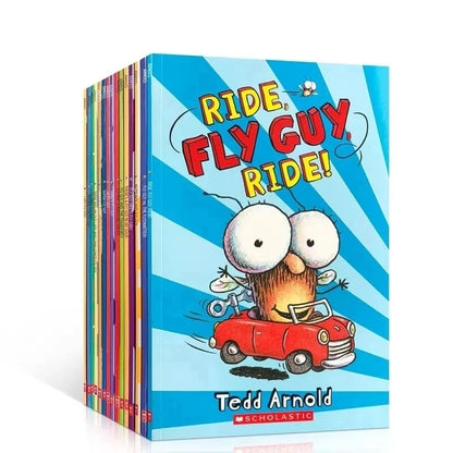 15 Books/Set Usborne Fly Guy Series Picture Books, Classic English Storybooks, Fun Early Reading Books for Kids and Toddlers