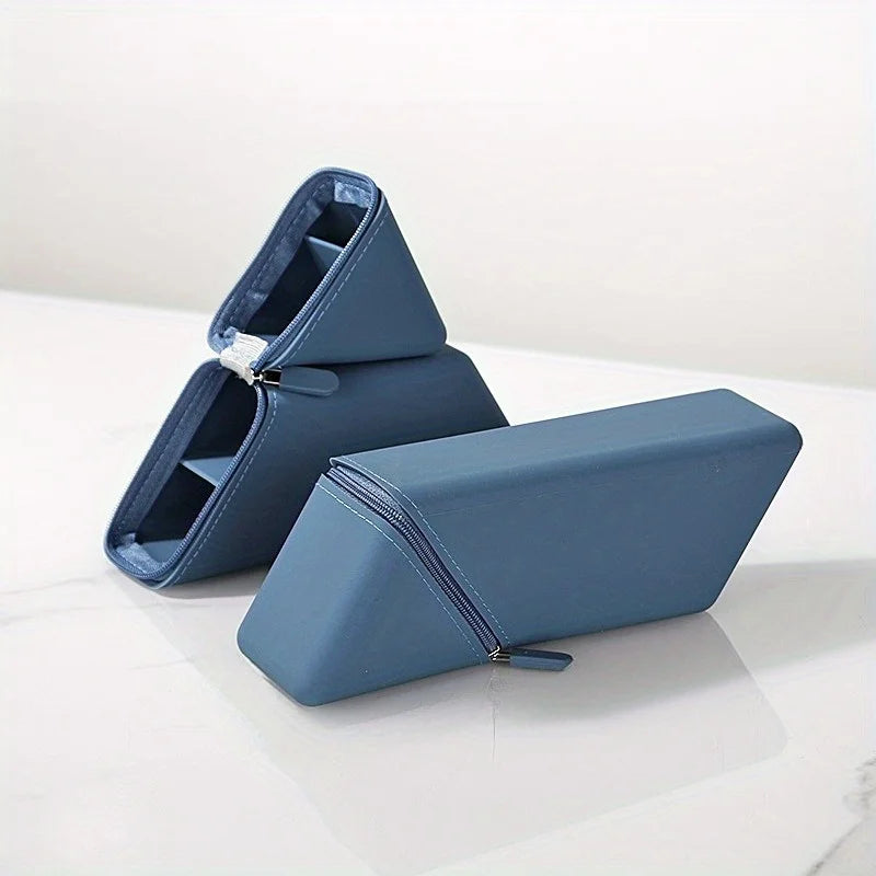 Stylish Silicone Pen Holder - Foldable Desktop Organizer for Office and Study, Multi-Function Stationery Cup, Ideal Gift for Students
