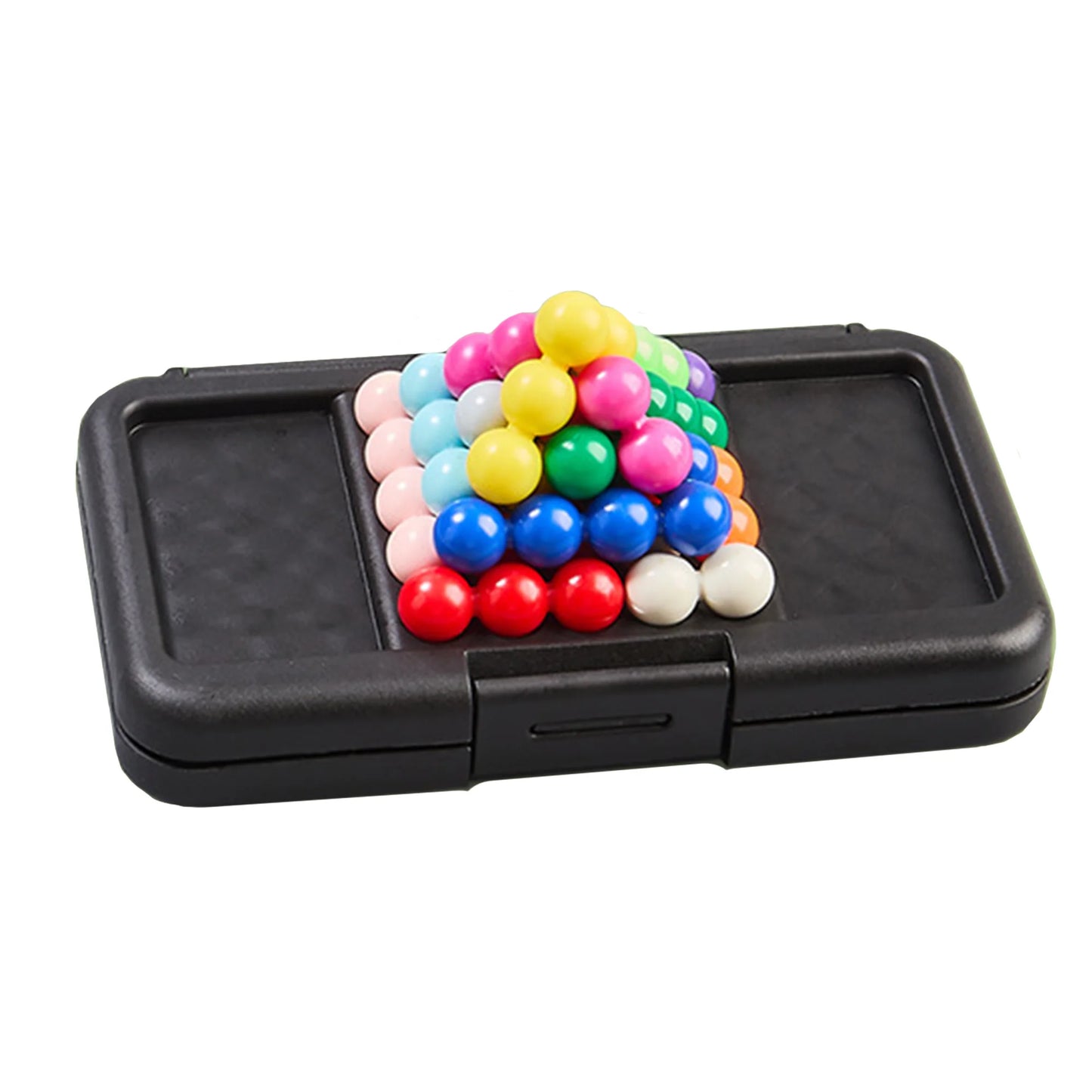 120 Challenges IQ 3D Puzzle Board Game, Classic Pyramid Pearl Logic Game, Montessori Educational Toy & Ideal Gift for Kids