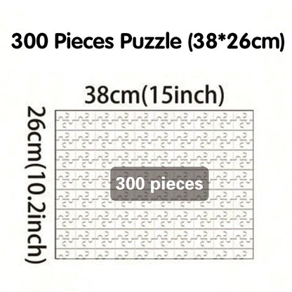 35/300/500/1025 Pcs Personalized Custom Photo Jigsaw Puzzle, Custom Image Upload Puzzle, Unique Souvenir Gift for Family and Friends