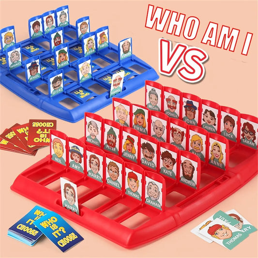 Guess Who I Am Puzzle Game – Interactive Two-Player Portable Tray Board Game, Perfect for Kids