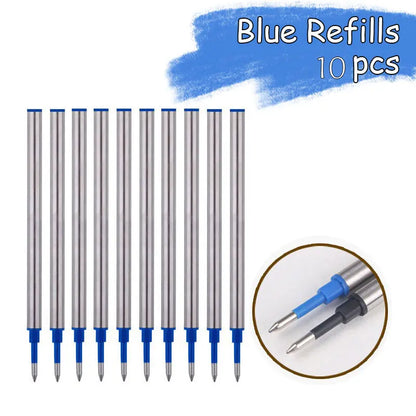 High-Quality Stainless Steel Ballpoint Pen, Business Signature Pen, Refillable Design, Ideal Stationery for Office & School Use