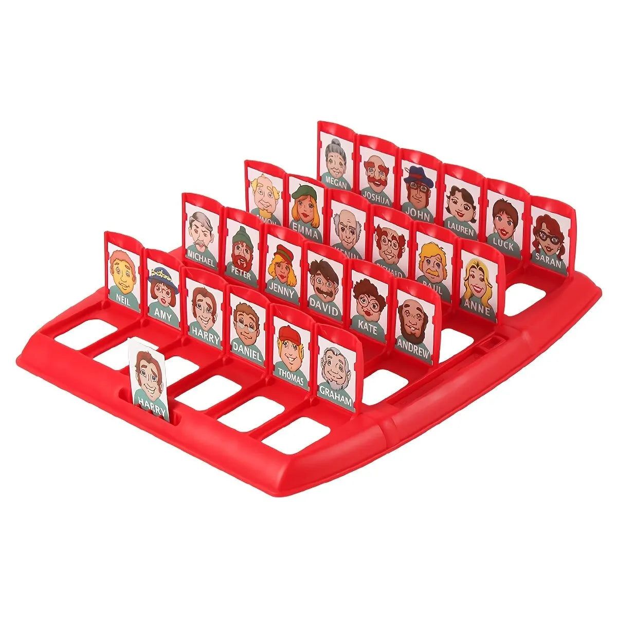 Guess Who I Am Puzzle Game – Interactive Two-Player Portable Tray Board Game, Perfect for Kids