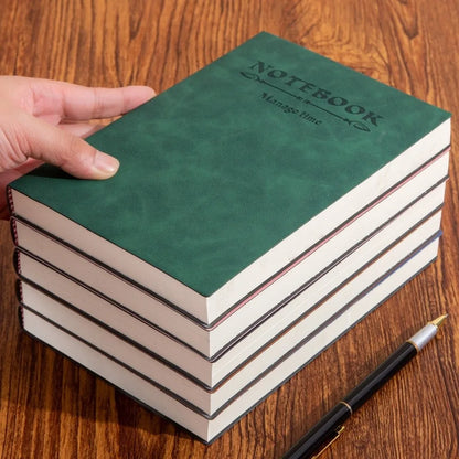 A5 Minimalist Notebook, 360 Pages, Soft Waterproof Leather Cover, Universal Business Memo Diary, Back to School Stationery
