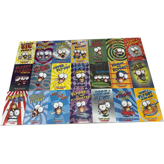 21 Books Set, Usborne Fly Guy Series English Picture Books, Fun Classic Storybooks for Kids, Perfect for Early Daily Reading