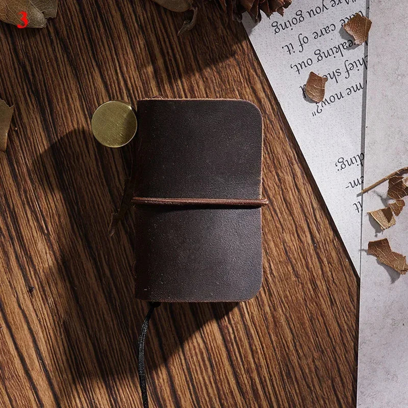 32 Sheets Ultra-Small Mini Notebook, Cute & Portable, Refillable Loose-Leaf Design, Premium Hand Account Notepad Stationery