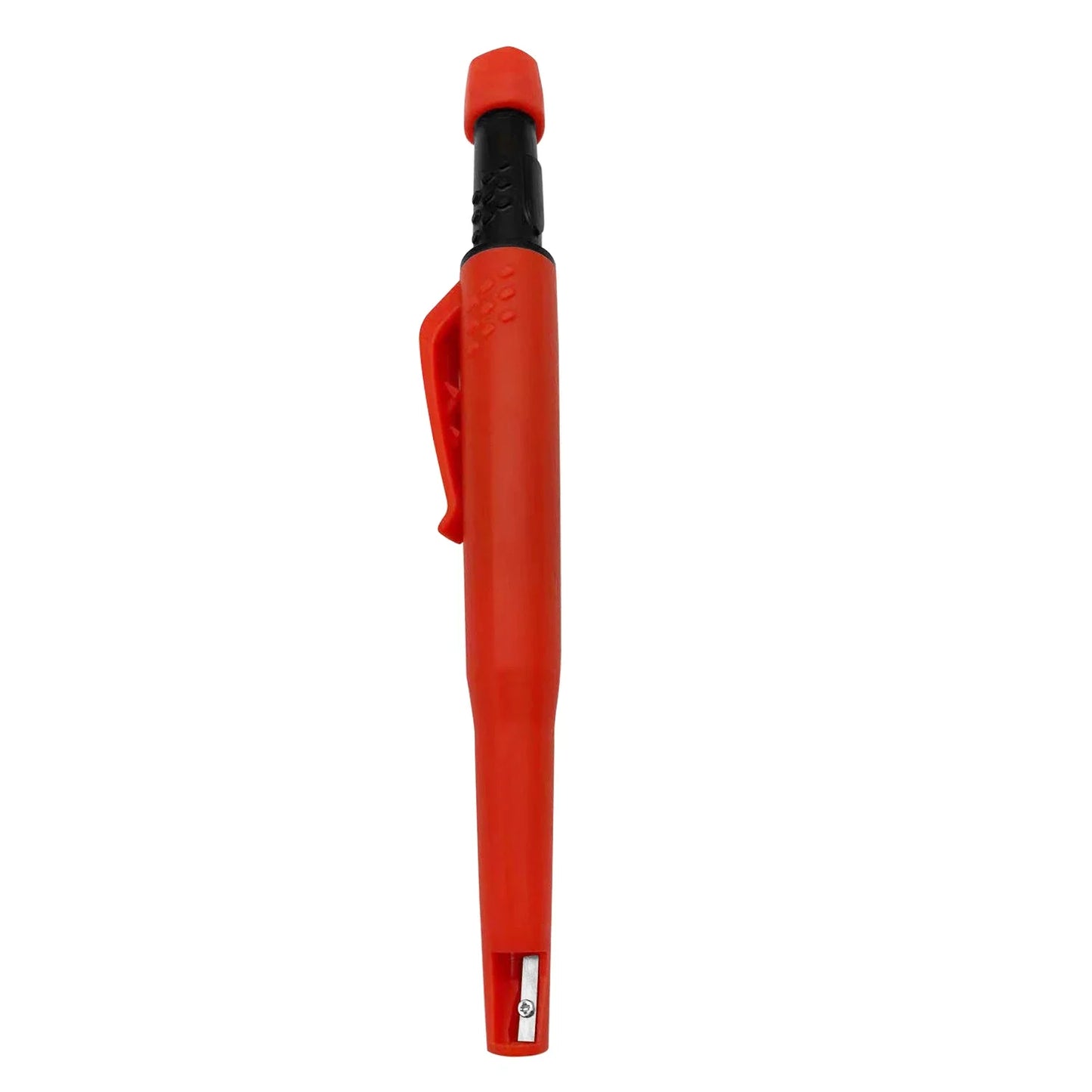 Solid Carpenter Mechanical Pencil for Woodworking & Construction, One-Piece Structure with Built-in Sharpener Pen Cap, Practical Stationery Tool
