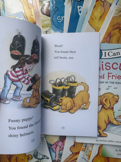 29 Books/Set Biscuit Series I Can Read English Picture Books, Kids Early Education Story Reading Books for Children