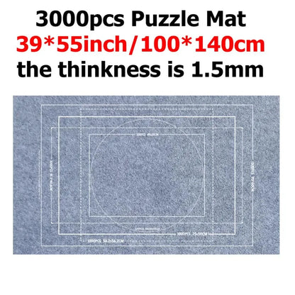 Puzzle Storage Mat for Kids, Multi‑Size Puzzle Blanket with Carry Bag, Portable Parent‑Child Early Educational Toy & Perfect Gift