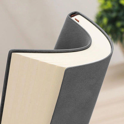 A6 High-End PU Leather Notebook, 200 Pages, Ideal for College Students & Office Use, Professional Work & Meeting Journal, Available in Lined/Blank/Grid Paper